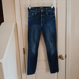 Mother The Stunner Ankle Fray Jeans Teaming Up Style 25 Classic Basic Casual